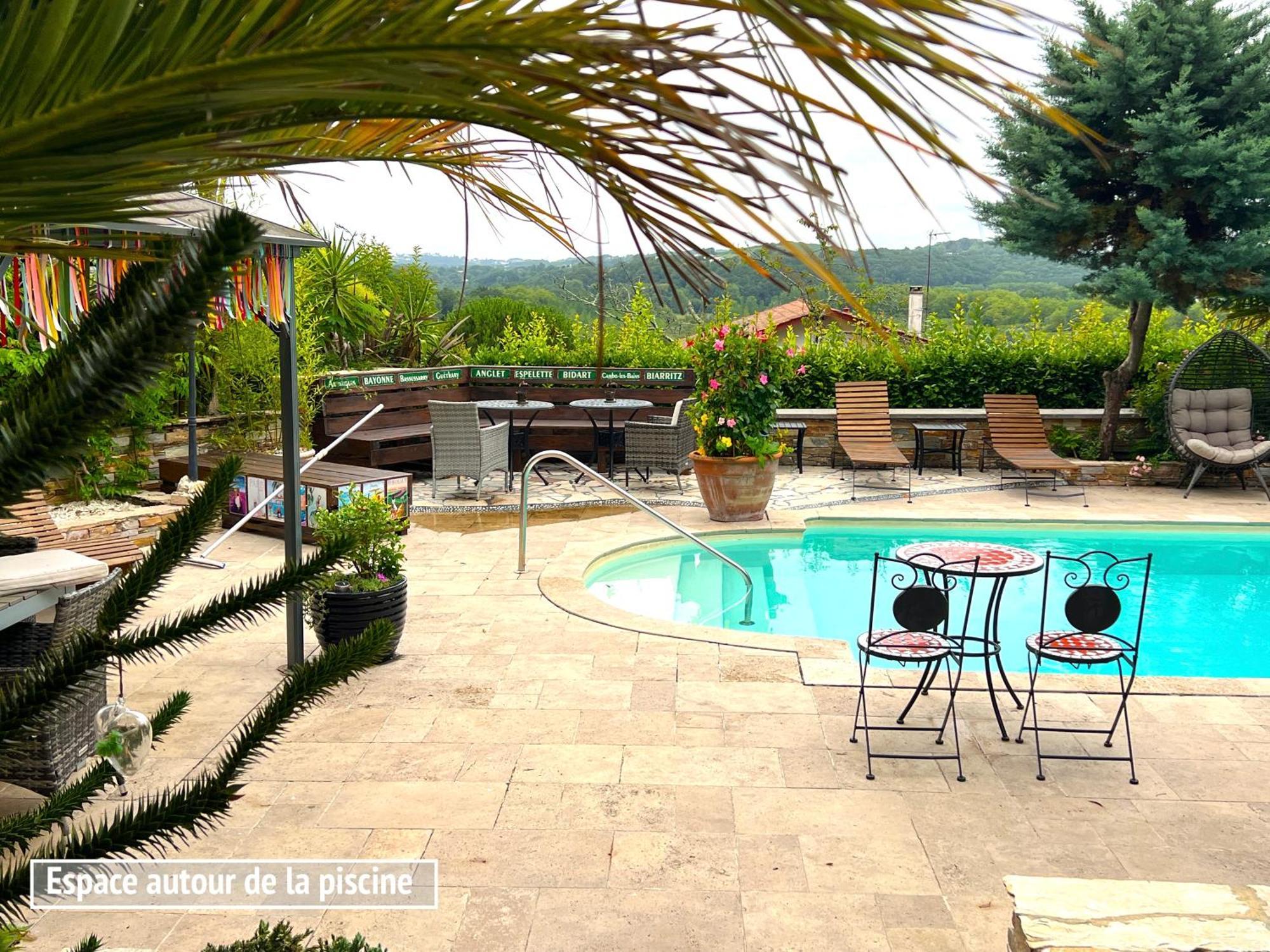 Villa Merkel - 27 Pers - 11 Chambr - 10 Wc - Piscine 앙글레 외부 사진